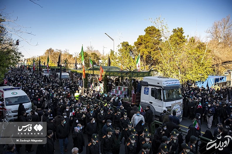 (تصاویر) تشییع ۱۵۰ شهید گمنام در تهران